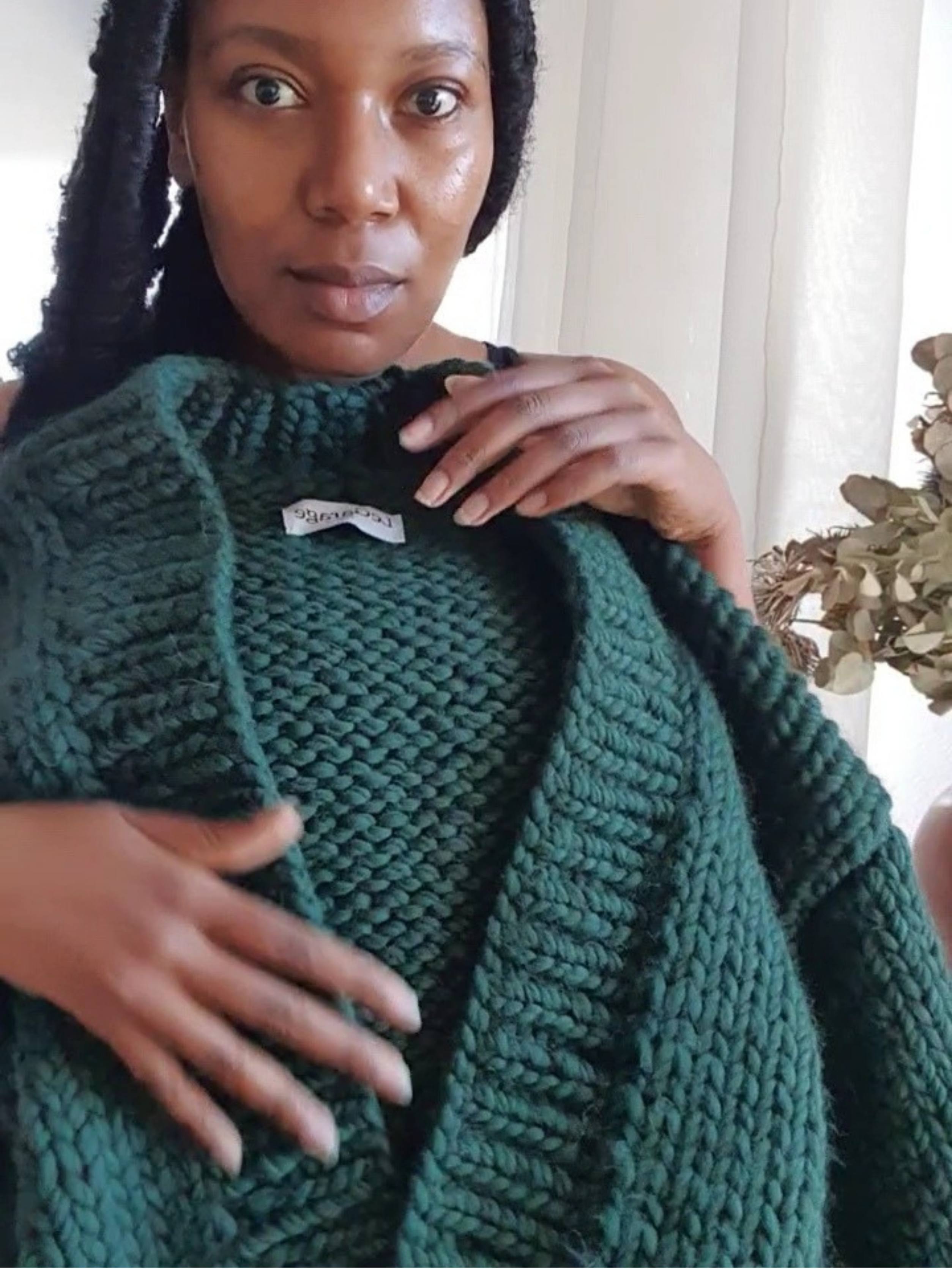 fassi de souza le cardigan vert en laine